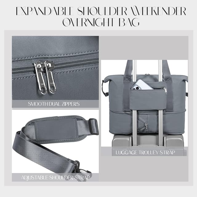 Detalle 1 de Hayayu Expandable Convertible Cabin Bag for Ryanair & Easyjet hand luggage