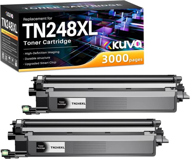 Detalle de Kuva Cartouches de toner TN248XL compatibles (2 Noir) pour DCP-L / HL-L / MFC-L