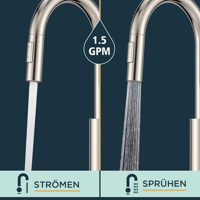 Detalle de Wasserhahn Küche FORIOUS 360° 26 Zoll