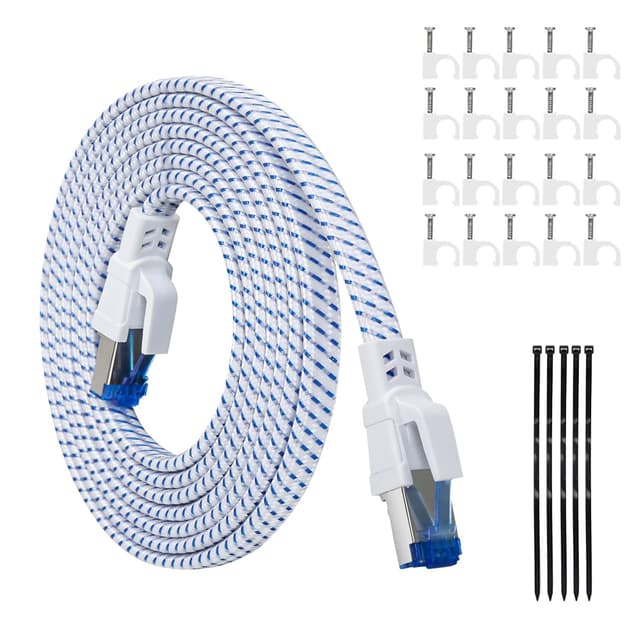 Imagen de HUO JI Cat 8 LAN Kabel 15 m 40 Gbit/s en OfertitasTOP