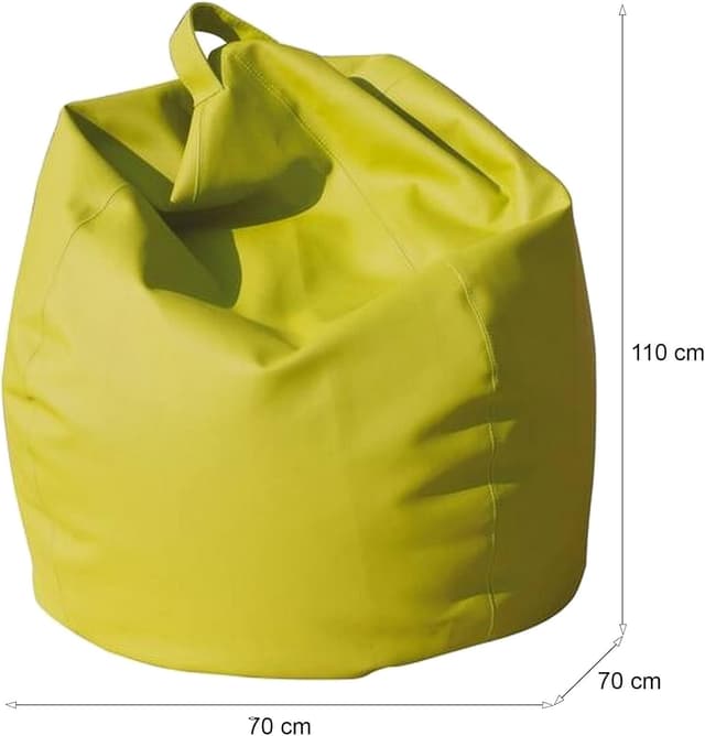 Detalle de Dmora Pouf sacco in cotone 60x50x80