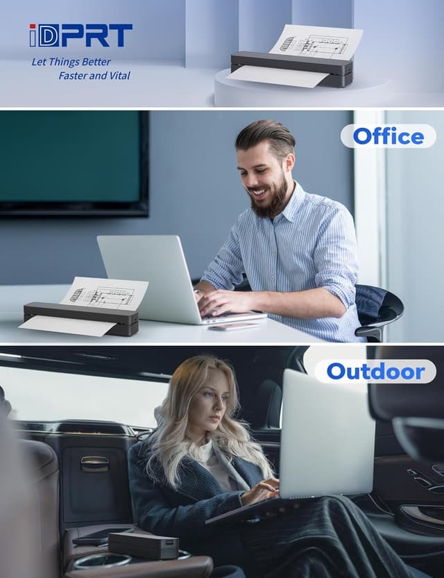 Detalle 2 de iDPRT MT610pro Thermodrucker 300 DPI Bluetooth ⏱