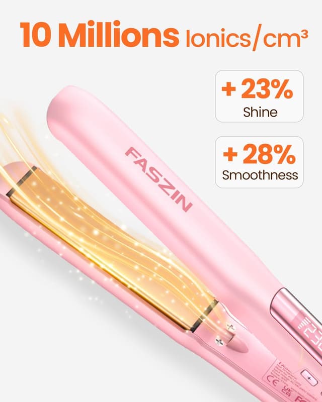 Thumbnail 3 de Faszin Hair Straighteners with Ionic Titanium Plate