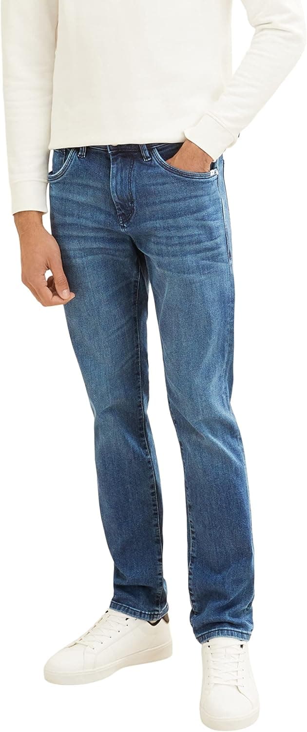 Thumbnail 6 de TOM TAILOR Uomini Josh Regular Slim Jeans in denim elastico a 5 tasche