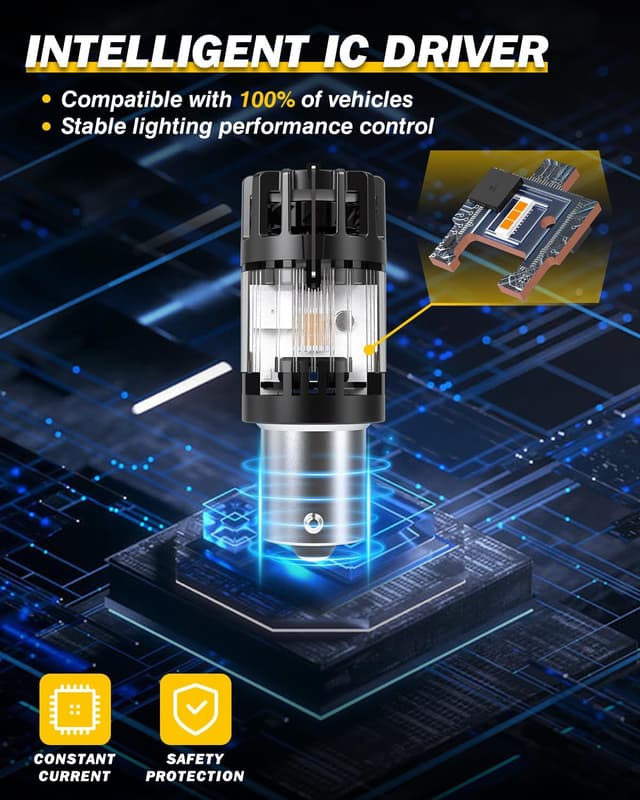 Detalle 2 de PY21W LED bulbs 12V Canbus Amber set of 2