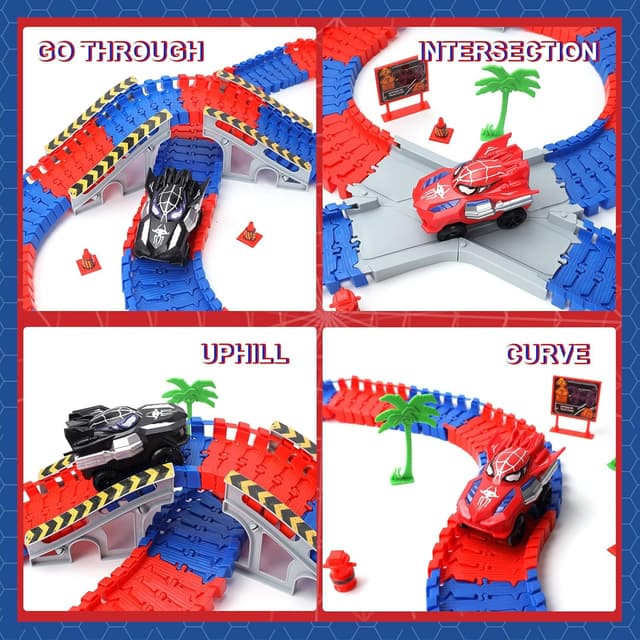 Detalle 2 de Spider Construction Race Track Set 212pcs