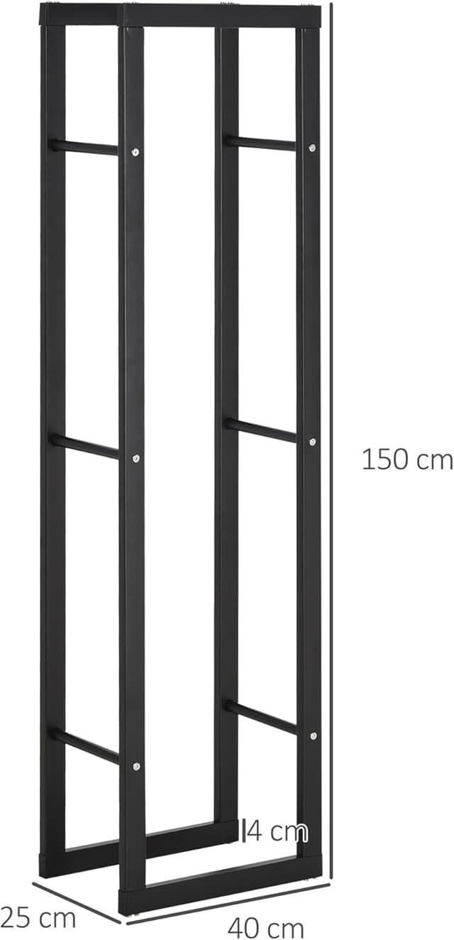 Thumbnail 6 de HOMCOM Soporte para leña 100 kg