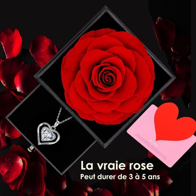 Thumbnail 3 de Willuck Rose eternelle Rouge 1 boîte 🌹