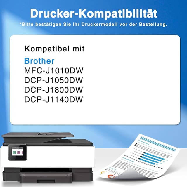 Detalle de st@r ink LC421XL kompatible Tintenpatronen im 8er-Set für Brother (LC421XL / LC-421XL) inkl. Schwarz, Cyan, Magenta, Gelb