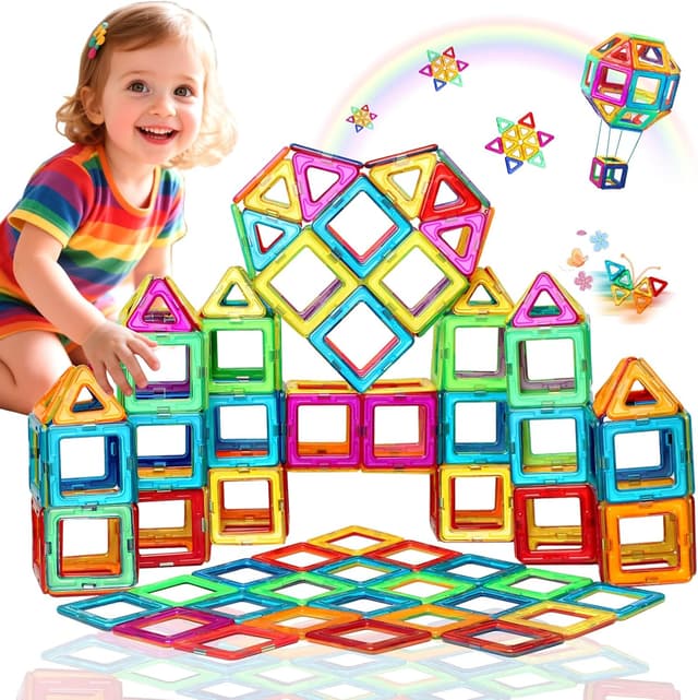 Detalle de Kittery Bloques Magnéticos Educativos para Niños y Niñas 🧱