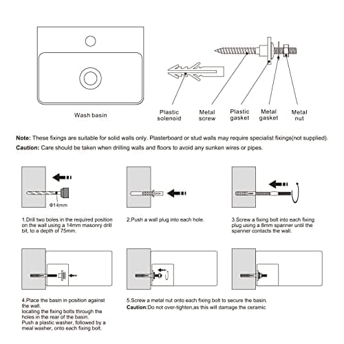 Thumbnail 5 de Ibergrif M41101 Lavabo cerámico rectangular 375×262×105 mm