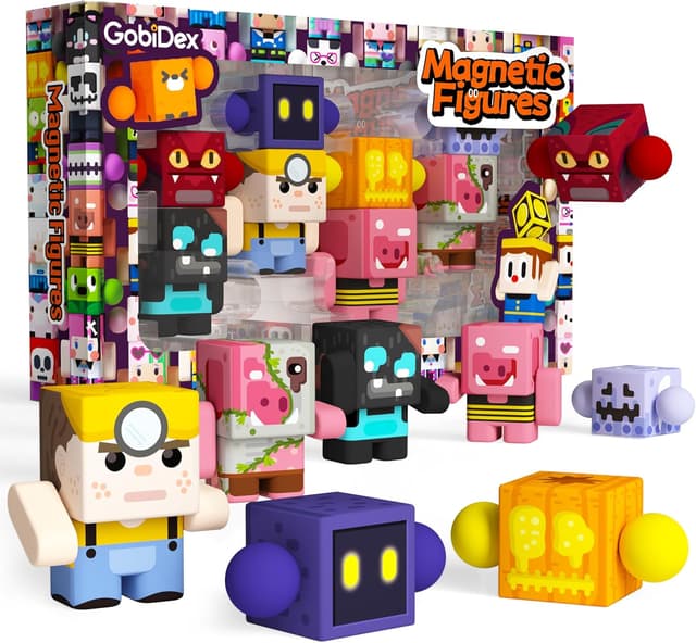 Imagen de GobiDex 8PCS Magnetic Action Figures for Ages 3+ en OfertitasTOP