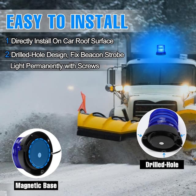 Detalle 2 de I LITTON Blue Strobe Light for Vehicles