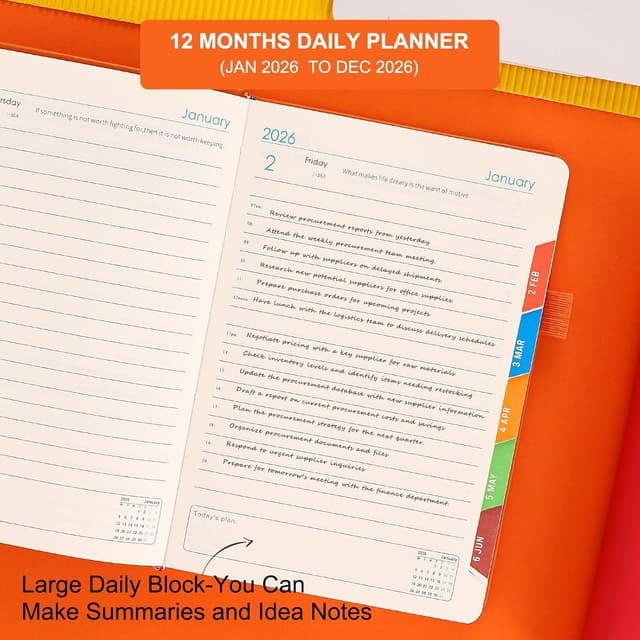 Detalle 2 de Agenda 2026 A5 página por día 80 g/m²