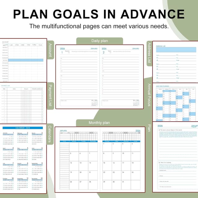 Thumbnail 2 de 2026 Diary A5 Page a Day Planner