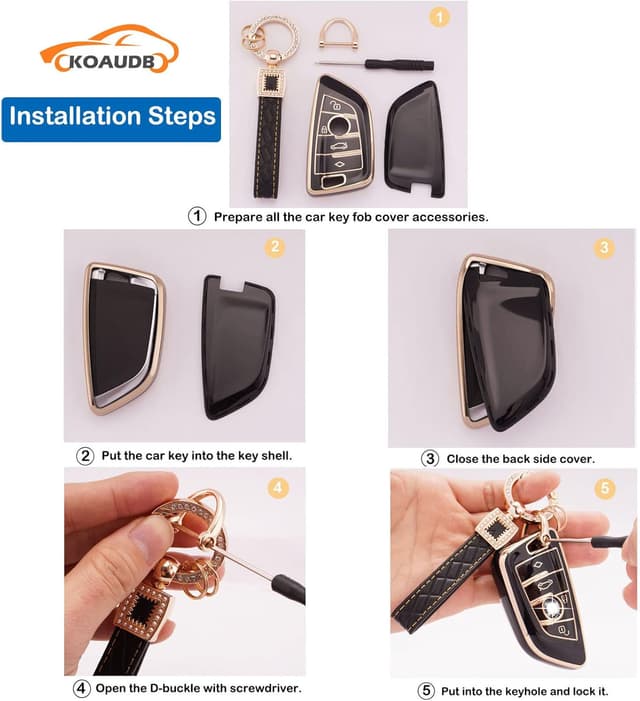 Detalle 2 de Koaudb BM-4D Schlüsselhülle für BMW