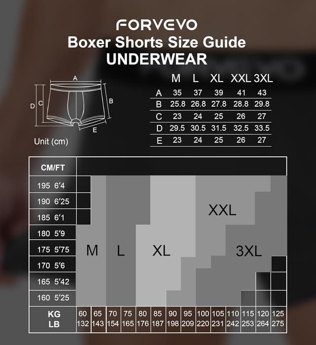 Detalle 2 de FORVEVO 12er Pack Herren-Boxershorts aus Baumwolle (S–4XL) – atmungsaktiv, ohne juckende Etiketten