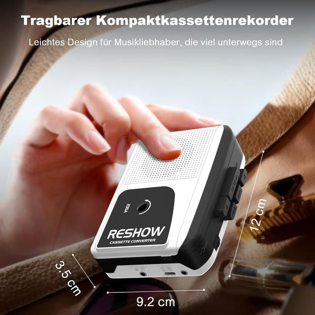 Thumbnail 6 de Reshow Lettore a cassette portatile 📼