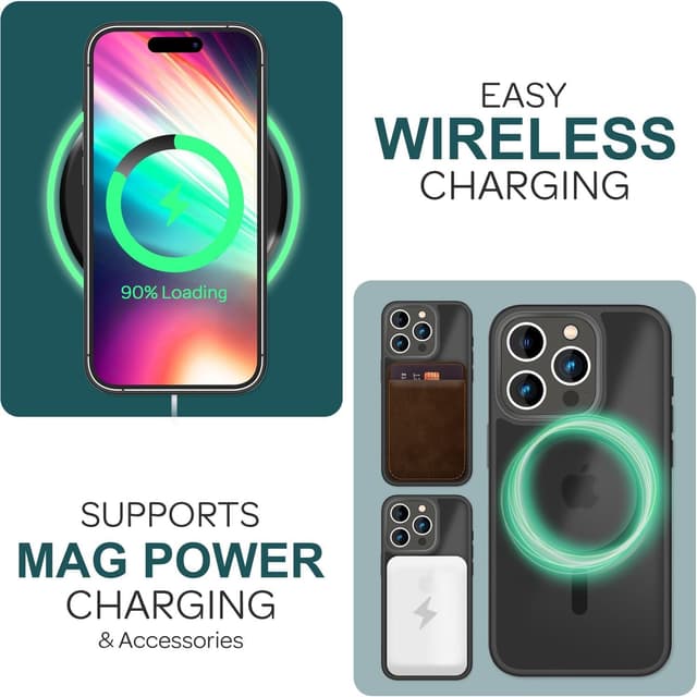 Thumbnail 4 de NALIA Magnet-Case iPhone 15 Pro Matt-Transparent