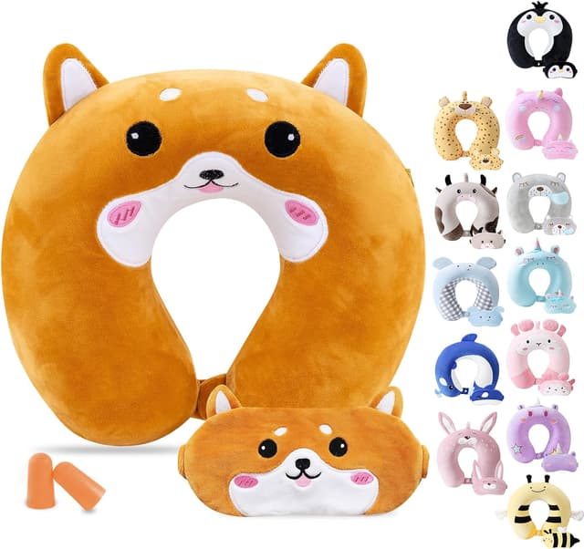 Detalle de Kids travel memory foam neck pillow