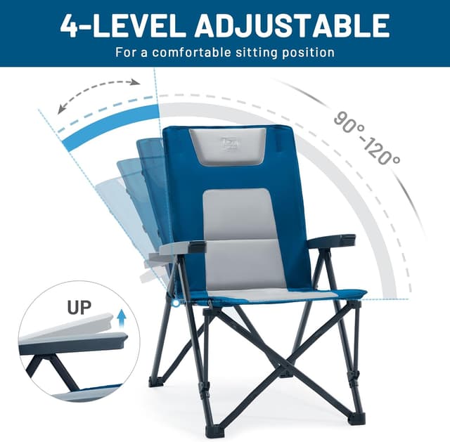 Thumbnail 5 de TIMBER RIDGE Folding Camping Chair 260kg capacity