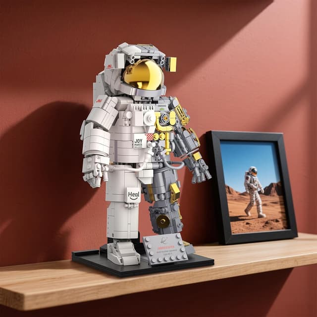 Thumbnail 6 de JMBricklayer Space Astronaut Building Toy (1008 Pieces) with Display Stand for Adults & Teens 14+