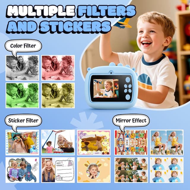 Detalle 2 de YOZISS Fotocamera istantanea bambini 1080P