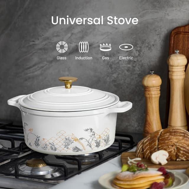 Thumbnail 2 de CAROTE 5QT Cast Iron Dutch Oven 🍲