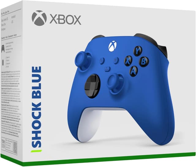 Detalle de Xbox Wireless Controller – Shock Blue Series for Xbox X|S, One and Windows (USB‑C, Bluetooth)