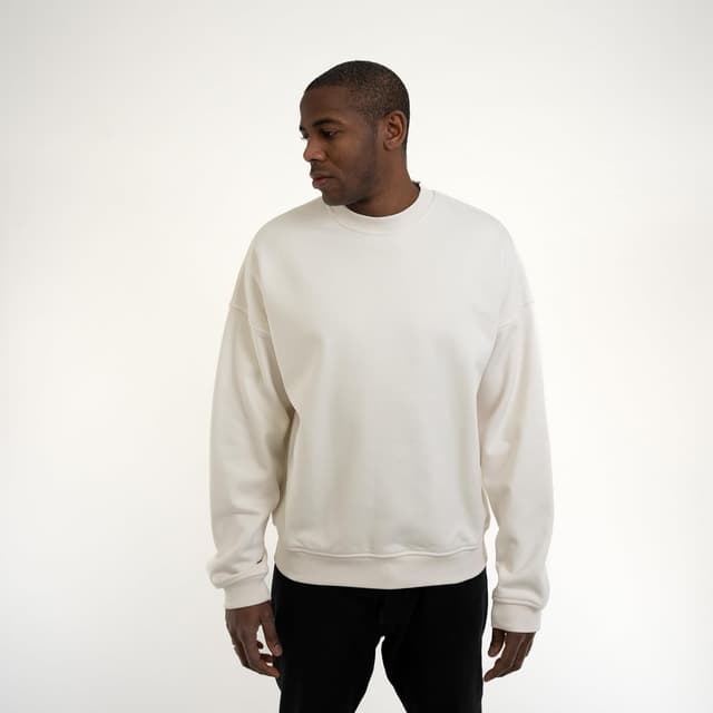 Detalle de Johnny Urban Carter Sweat oversize à col rond en coton (440 GSM) unisexe