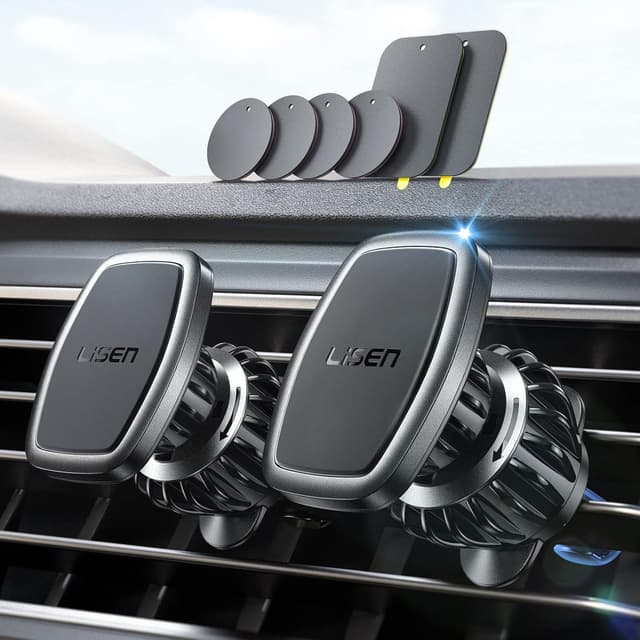 Detalle de LISEN 2 Pack Magnetic Phone Holder for Car