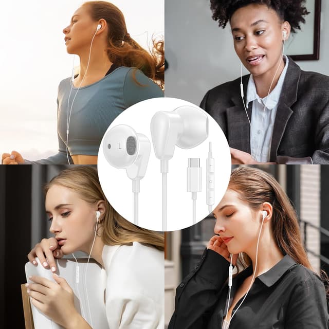 Thumbnail 6 de USB C Headphones for iPhone 15 Wired