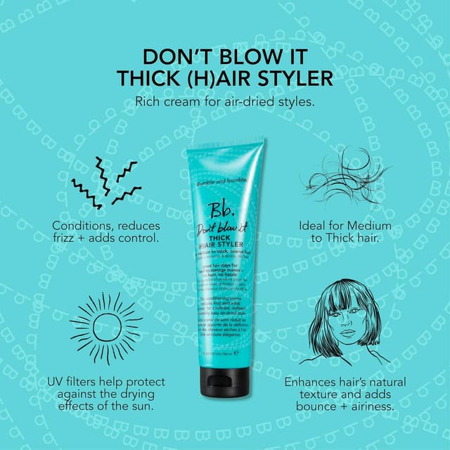 Detalle 2 de Bumble and bumble Don't Blow It Thick Air Styler 150 ml