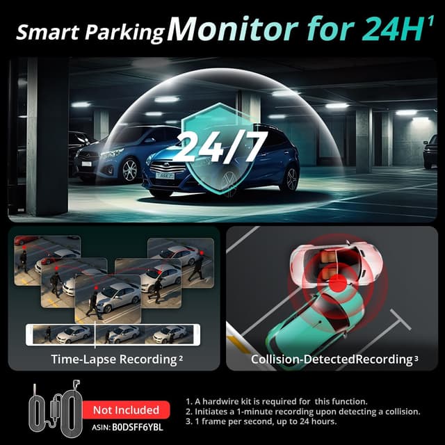 Thumbnail 4 de BOTSLAB 4K Dual Dash Cam 64GB