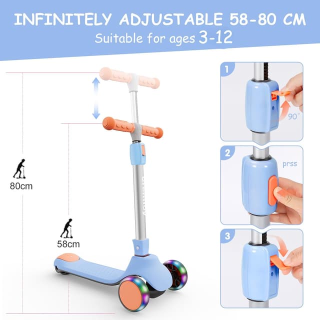 Detalle 2 de Kinderroller BremToy 50 kg, höhenverstellbar