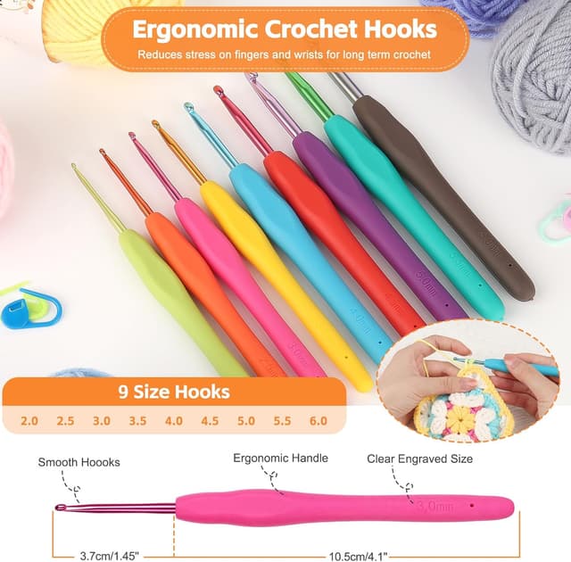 Thumbnail 4 de Reessy Crochet Kit 88PCS for Beginners