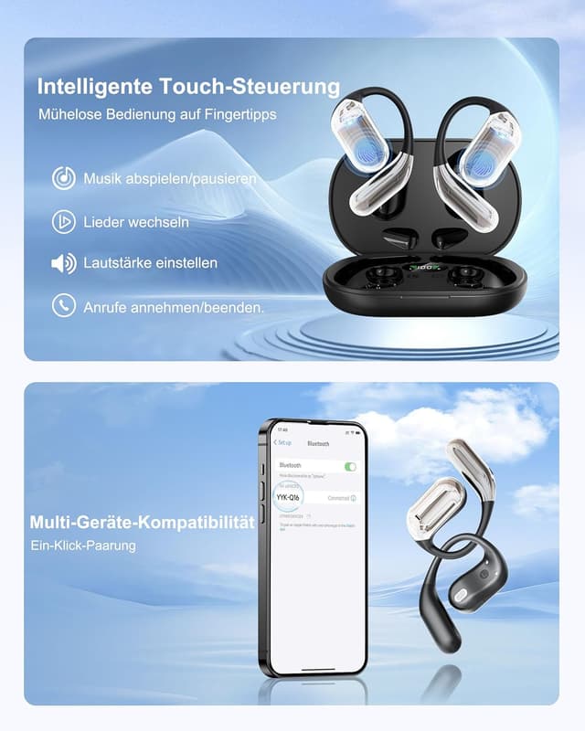 Thumbnail 5 de Open Ear Kopfhörer Bluetooth 5.4 50 Std