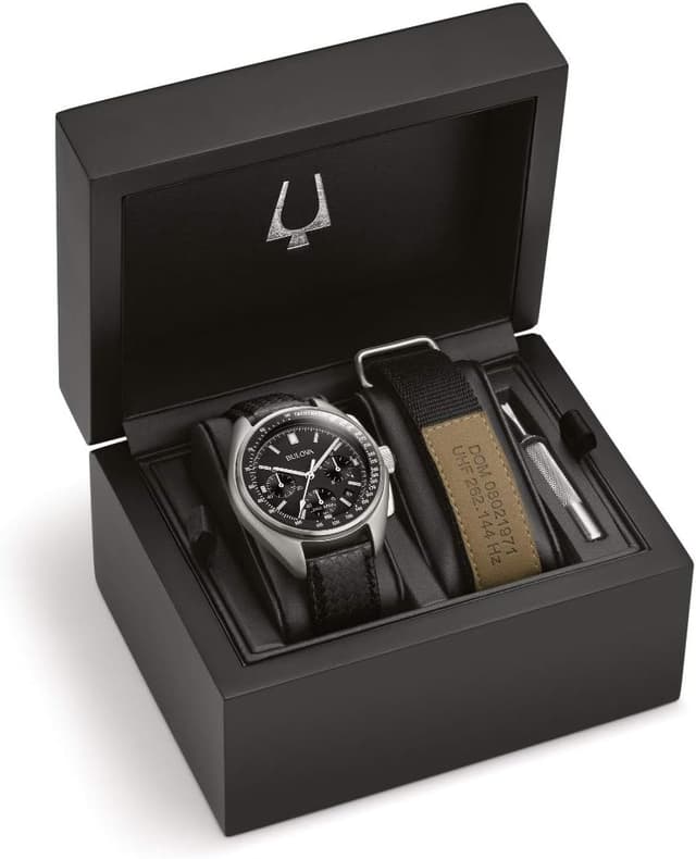 Detalle 1 de Bulova Piloto Lunar 96B251, cronógrafo de 45 mm