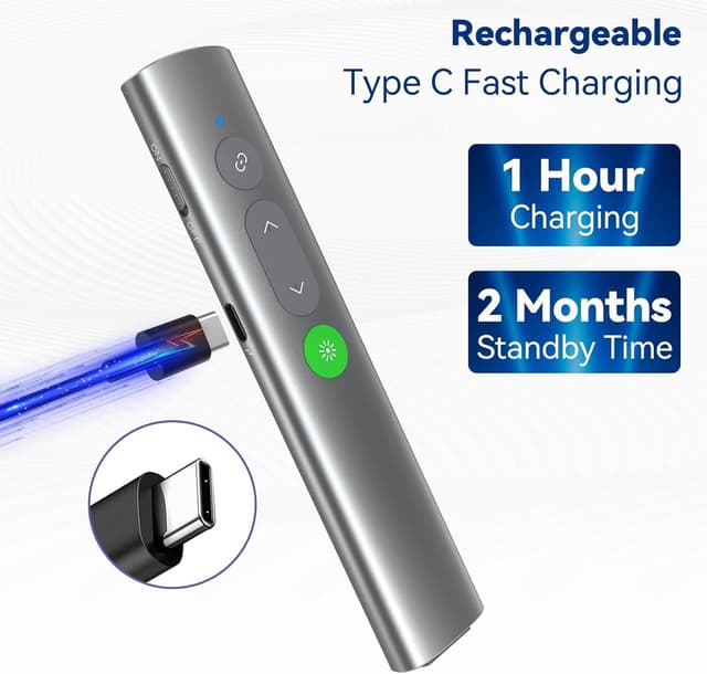 Detalle 1 de Présentation cliqueur USB-C 30 m