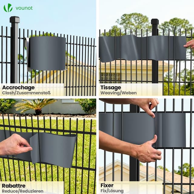 Thumbnail 5 de VOUNOT Telo Frangivista 19x70 PVC Antracite