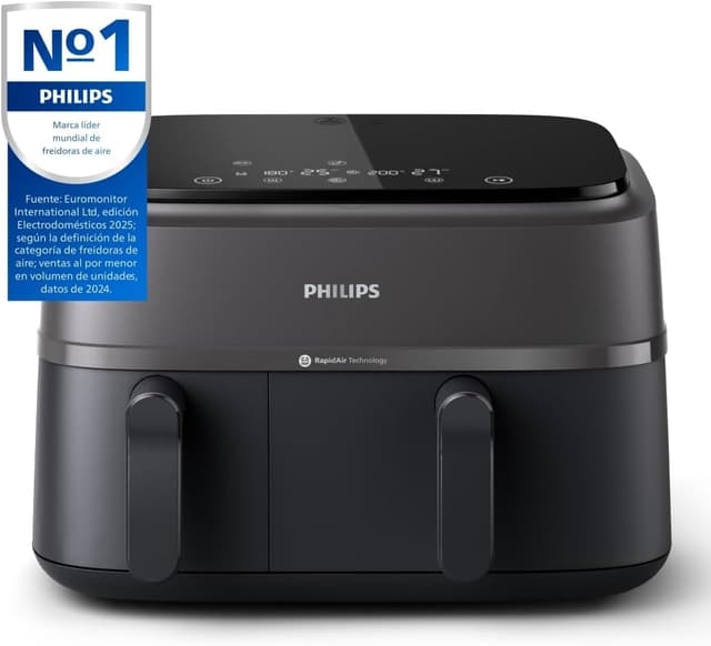 Detalle 2 de Philips Airfryer Dual Basket Serie 3000 🍟 9L, Cocina saludable