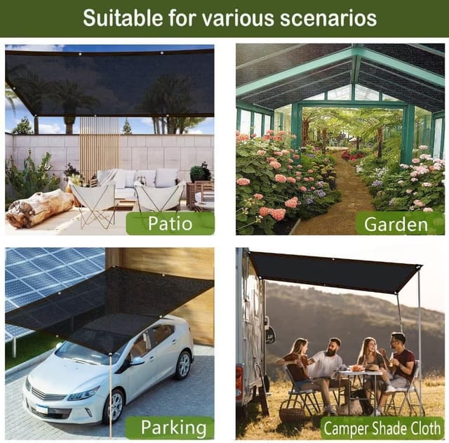 Thumbnail 6 de BCBIG Toldo Vela Rectangular de Malla Sombra Exterior ☂️ 4x4m