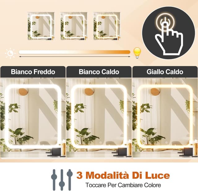 Thumbnail 5 de TRIUMPHKEY Toeletta con Luci LED 7 cassetti 💄