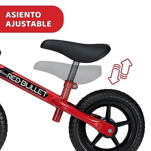 Detalle de Chicco Bicicleta Niño sin pedales First Bike (2-5 años) roja, manillar y sillín ajustables