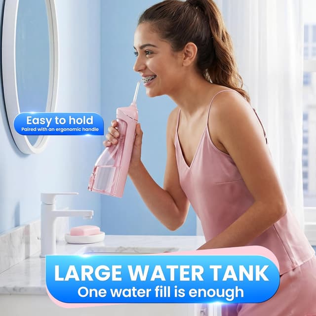 Detalle 2 de Oralfree Cordless Water Flosser Teeth Picks for Dental Braces (Rechargeable, IPX7)