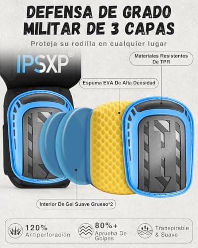 Thumbnail 1 de IPSXP Ginocchiere professionali da lavoro con doppio cuscino in gel 🦺