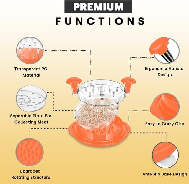 Thumbnail 6 de SoLuna.® Chicken Shredder 30cm (XL, 3 layers) for pulled chicken, pork & veg
