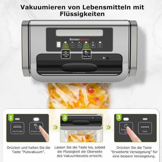 Thumbnail 6 de Bonsenkitchen Vakuumiergerät 15 L/min