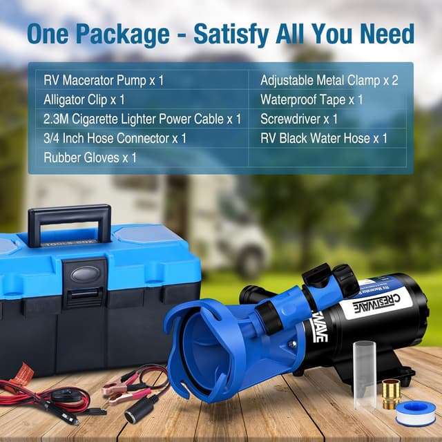 Thumbnail 4 de CrestWave RV Macerator Pump 12GPM