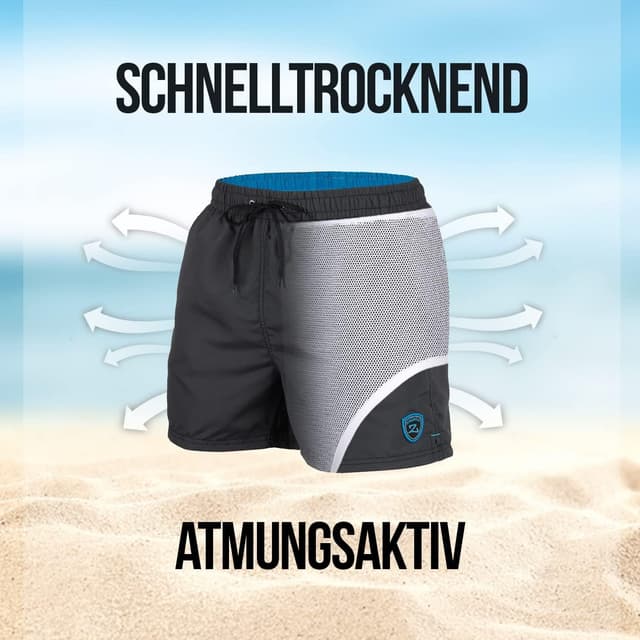 Detalle de Zagano Badehose Herren 5106 mit Schnelltrocknung